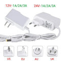 AC 100-240V to DC 12V 24V 1A 2A 3A LED Driver Transformer 12 Volt Switching Power Supply Adapter Converter Charger For LED Strip HIP 24V 1A US