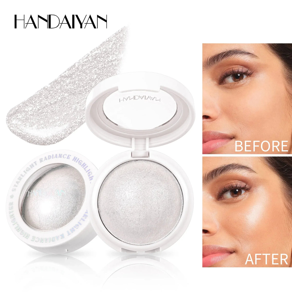 HANDAIYAN Shimmer Highlighter Bouncy Cream Glow & Contour Cream Highlighter HIP