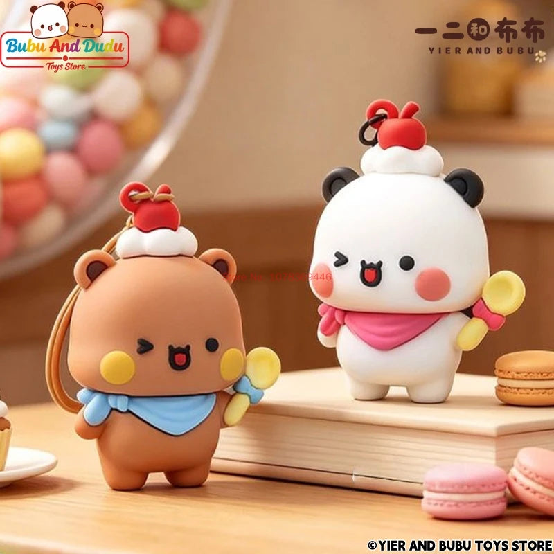 Bubu & Dudu Panda Cartoon Keychain Set – 2 Pcs Gift Anime Keychain Set HIP