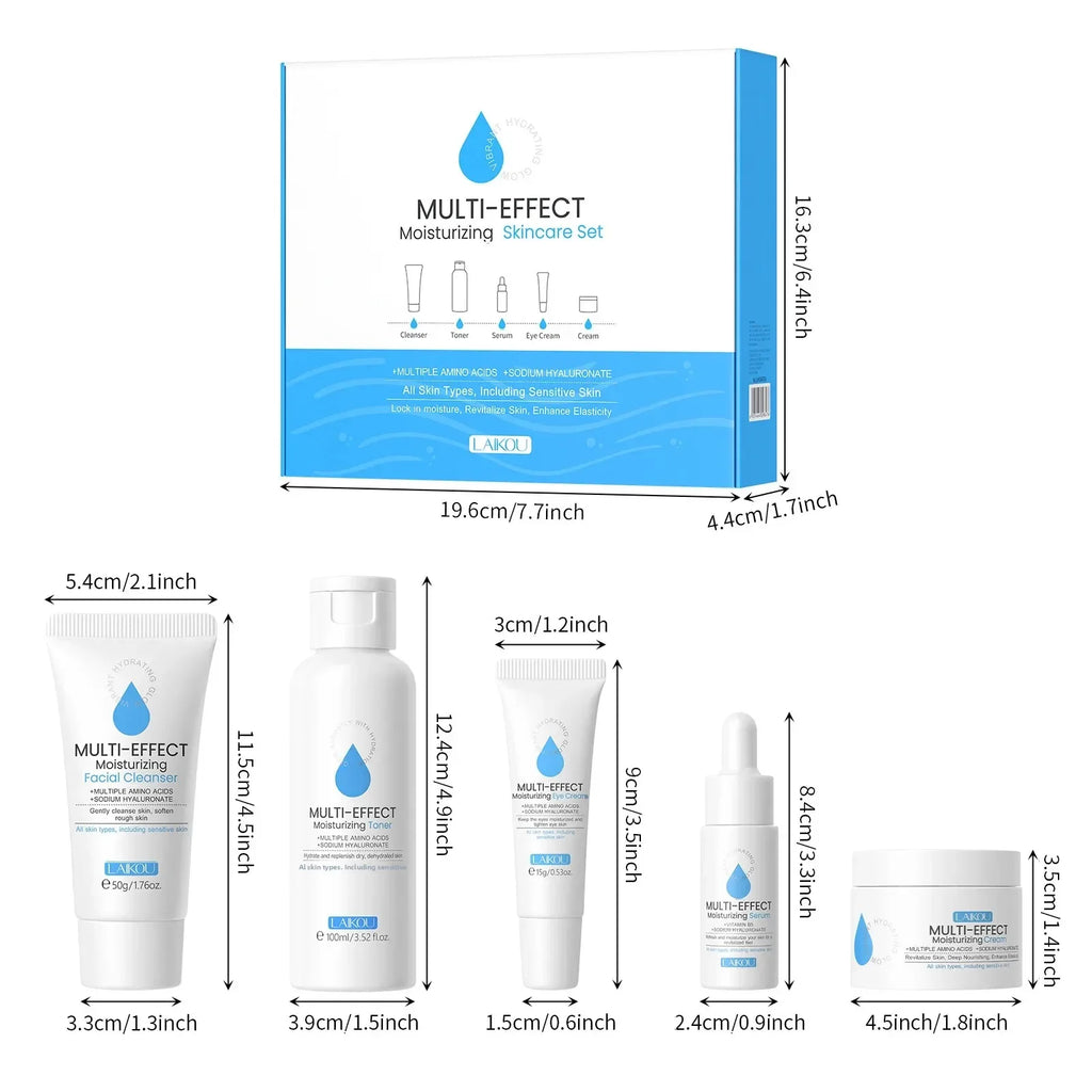 LAIKOU 5-Piece Deep Hydration Skincare Set for Dry Skin Skincare Gift Set HIP