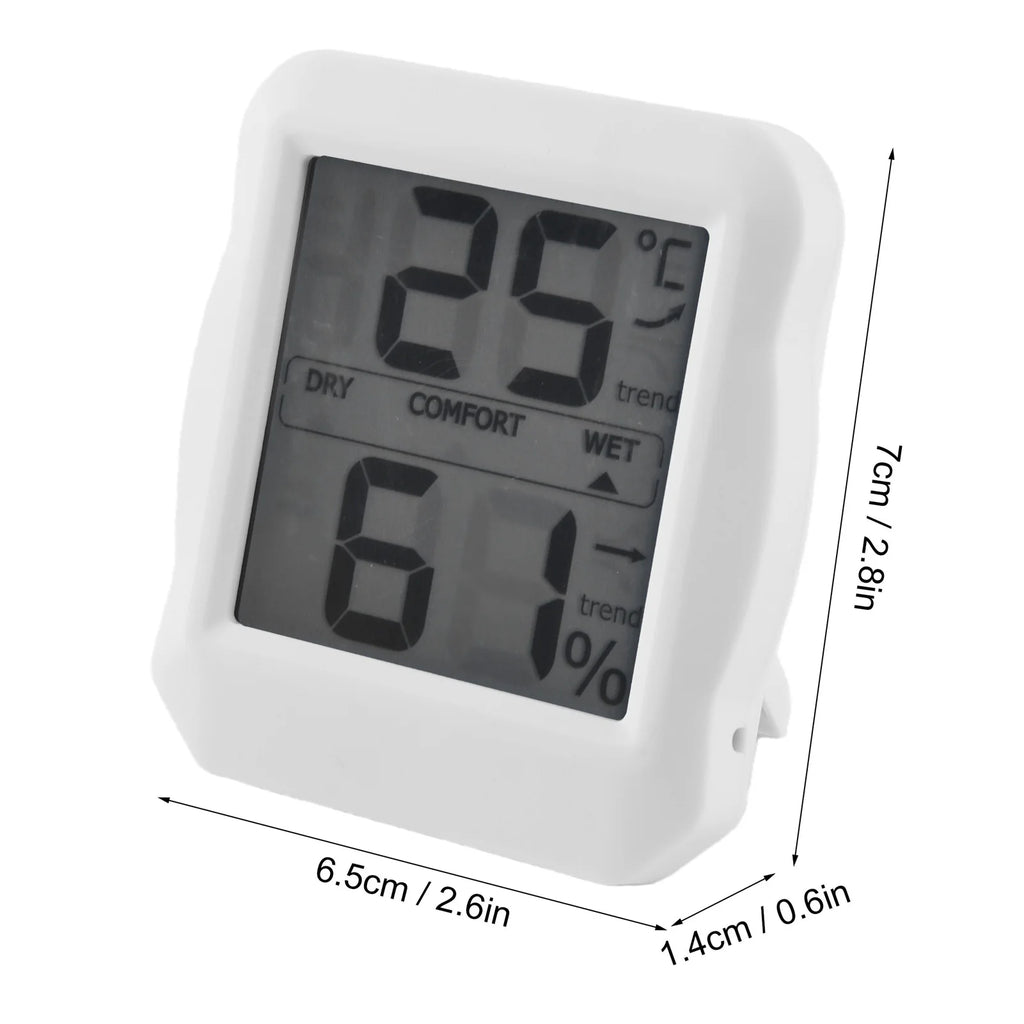 Digital Thermometer Hygrometer Mini Electric Thermometer Hygrometer Digital Display Magnetic Temperature Humidity Meter for Home HIP