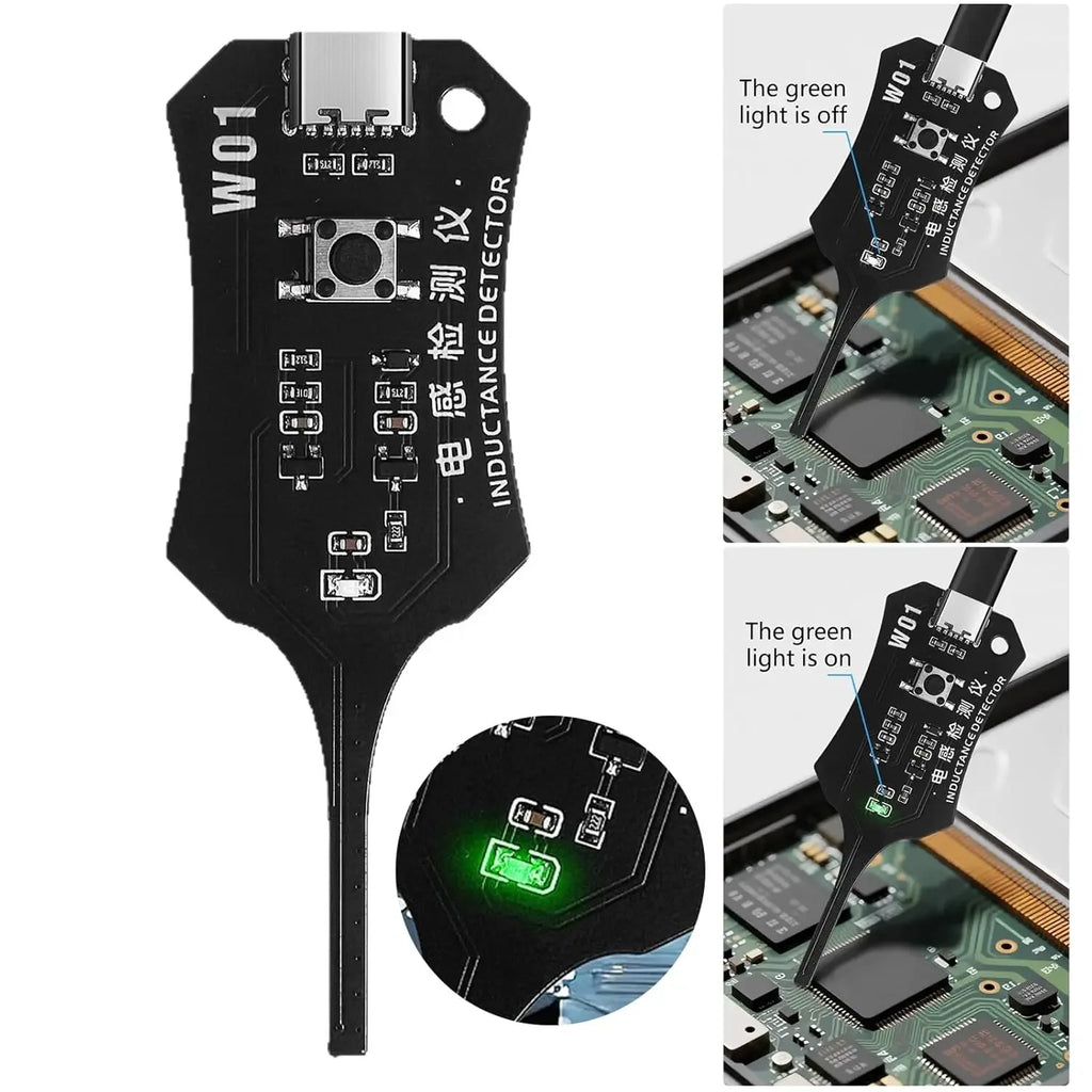 W01 Inductor Detector – Phone Motherboard Coil Tester Tool PCB Coil Tester HIP
