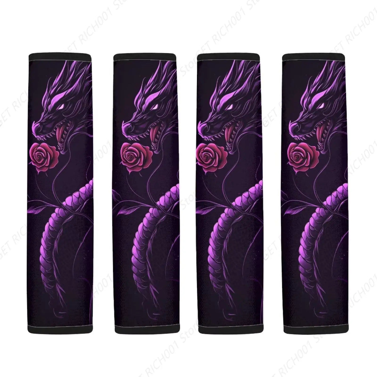 Purple Dragon Seat Belt Cover Pad – Car Interior Accessory Seat Belt Cover HIP