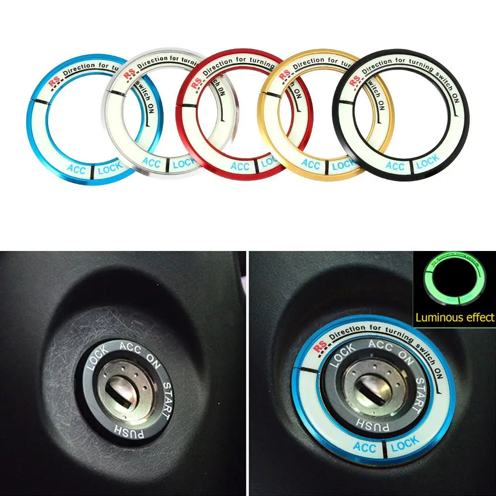 Luminous Alloy Ignition Switch Cover – Toyota Corolla Levin Car Interior Sticker HIP