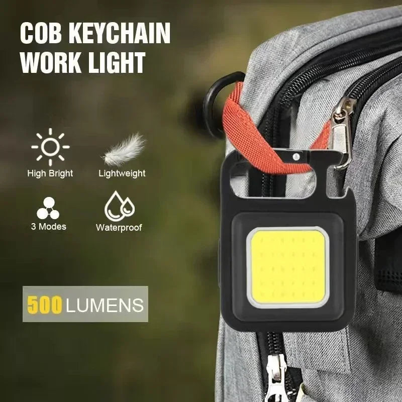 ESMARTER COB Rechargeable Keychain Camping Light – 600 Lumen Keychain Camping Light HIP