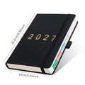 A5 2027 Daily Planner – 365-Day Schedule Book & Calendar Daily Planner Notebook HIP Black