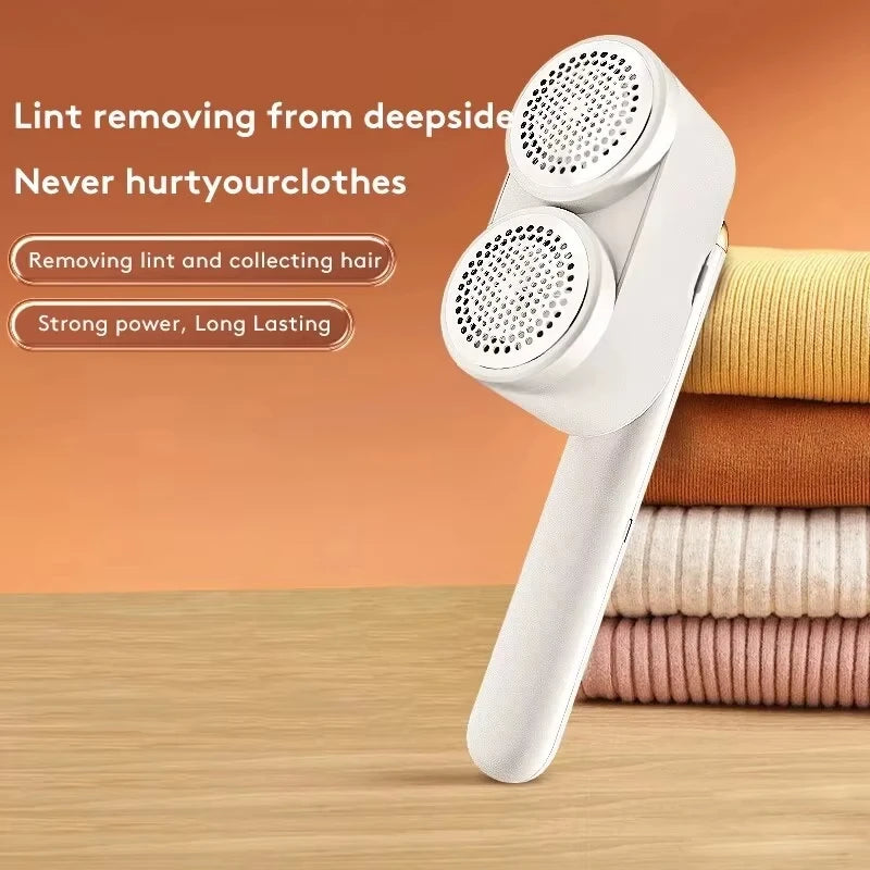 Double Head Electric Fabric Shaver & Lint Remover – USB Rechargeable Electric Fabric Shaver HIP