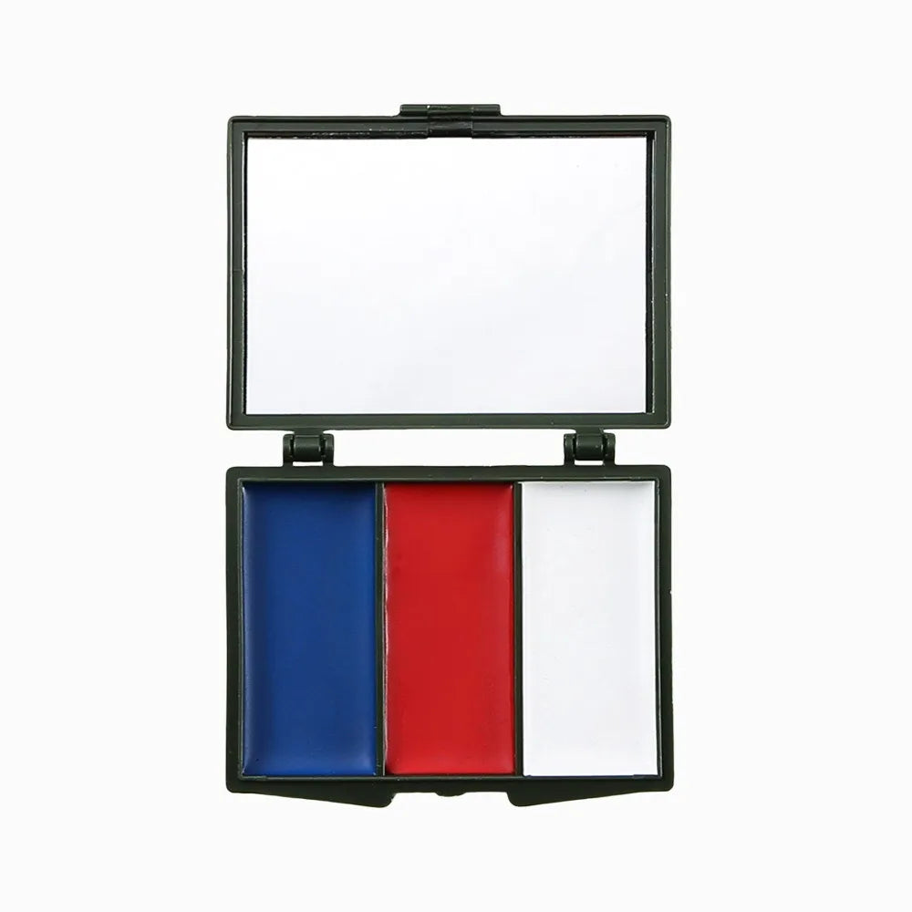 Three-Color Camouflage Face Painting Kit - Tactical Outdoor Cs Field Equipment Realistic Camouflage Makeup Oil Disguise Blending HIP 3 Color United State