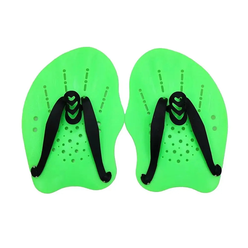 Freestyle Swim Hand Paddles – Kids & Adults | Silicone Straps Swim Training Paddles HIP