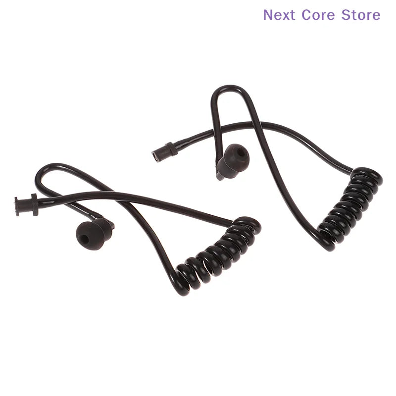 2-Pack Acoustic Air Tube Earplug Replacement for Walkie Talkie Radio Earpiece Accessory HIP