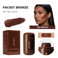 Contour Stick Packet Bronzer Cream Stick Blush & Bronzer with Highlight Brush Long-Lasting Makeup For 3D Face Contour HIP 6drench
