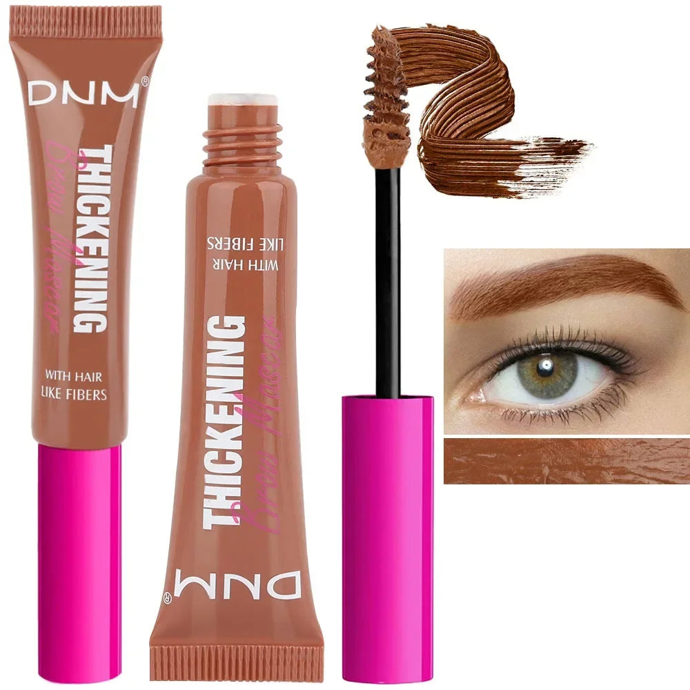 Fiber Brow Mascara Lasting Natural Eyebrow Dyeing Cream Thickening Texture Eye Brow Styling Cream Volumizing Effect HIP 04 Rich Auburn