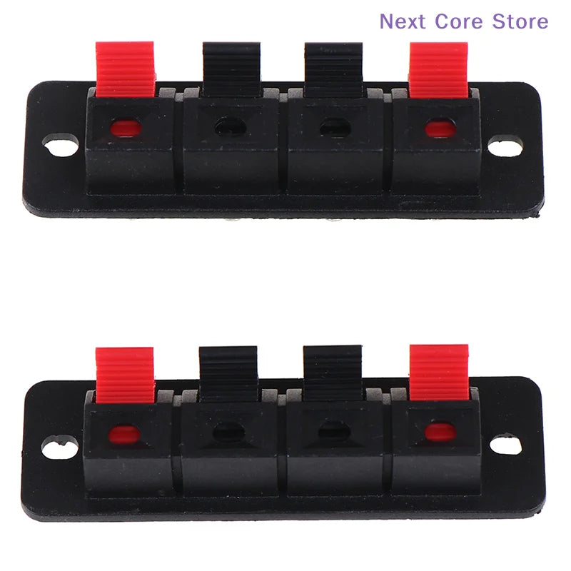 2-Pack 4-Position Spring Clip Speaker Terminal Connectors Speaker Terminal Connector HIP