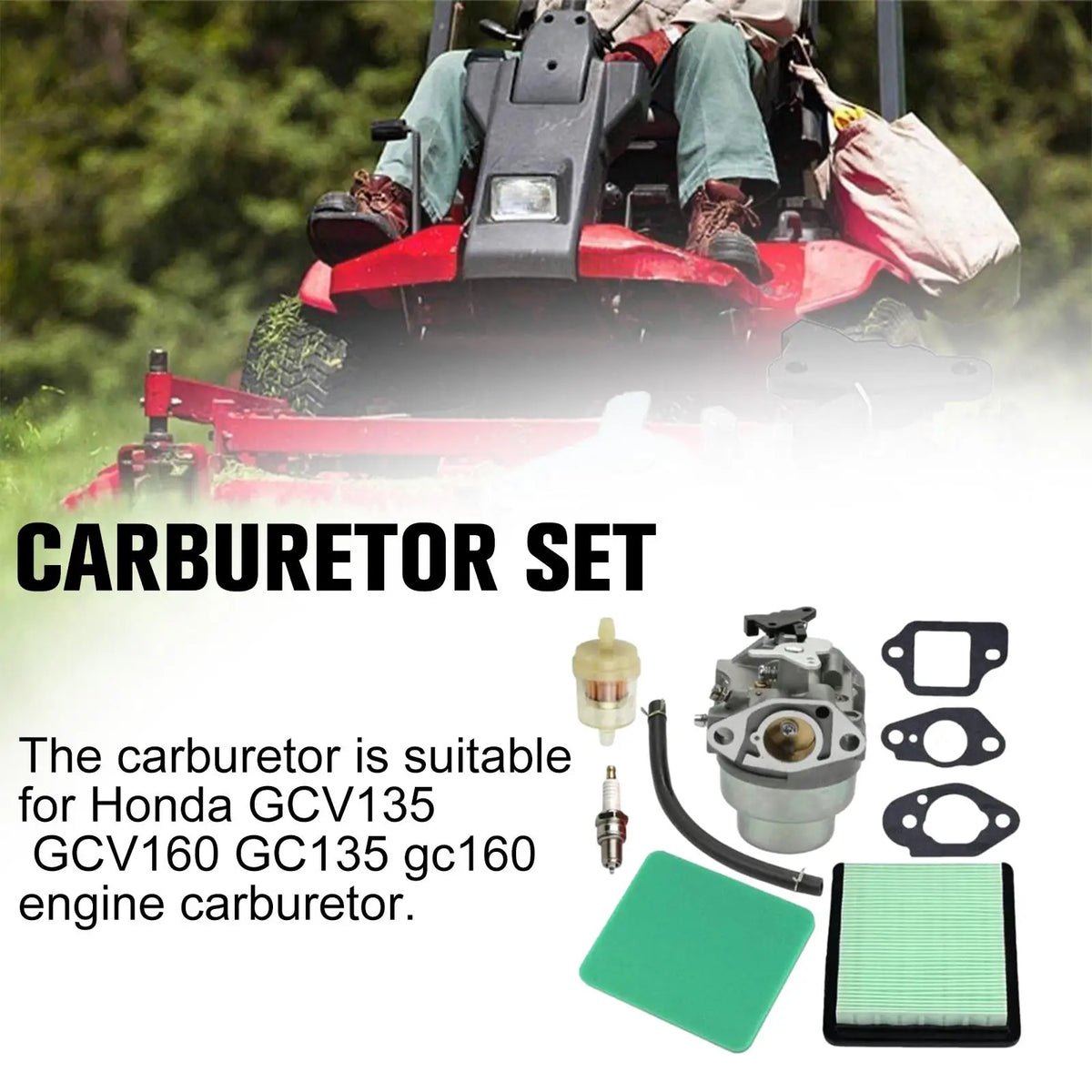 Carburetor Suitable For Honda GCV135 GCV160 GC135 GC160 Engine Carburetor Fuel Supply System Engine Motorcycle Repair Kit HIP