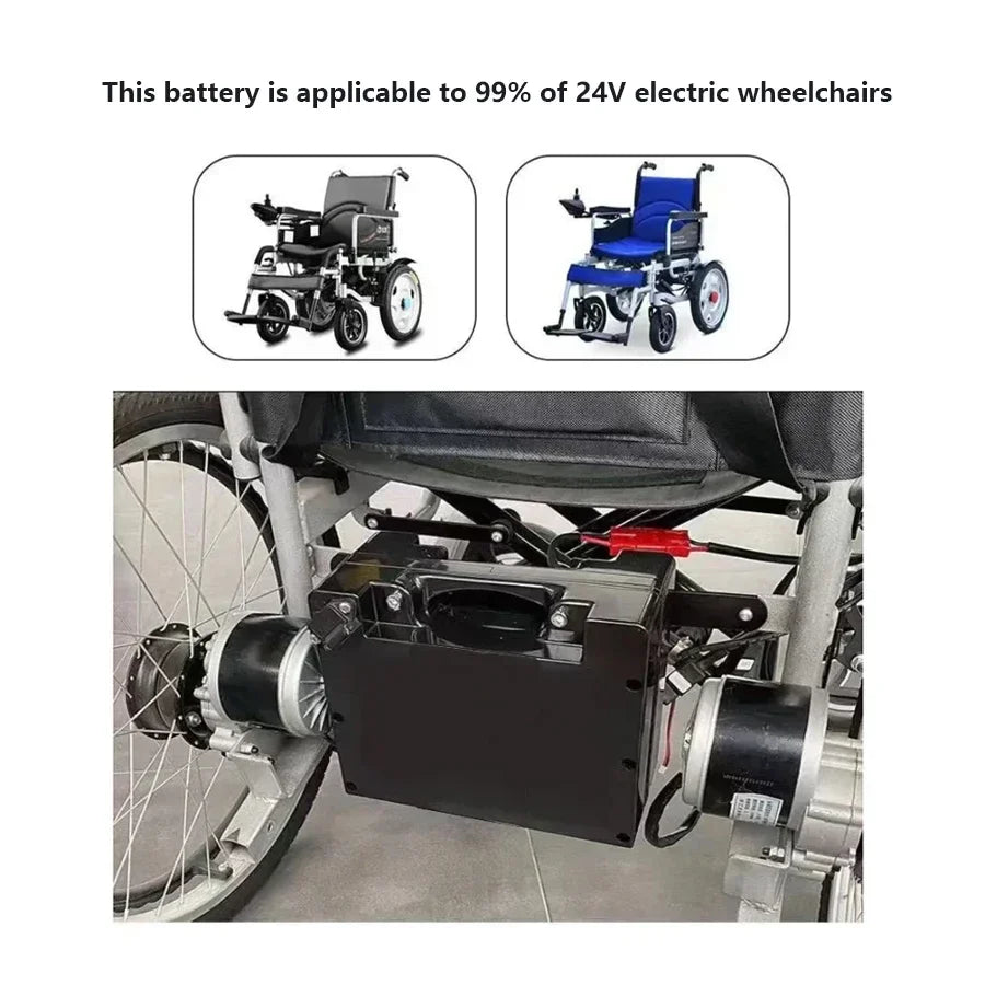 24V 30Ah Li-Ion Battery for Electric Wheelchair & Scooter Lithium-Ion Battery Pack HIP