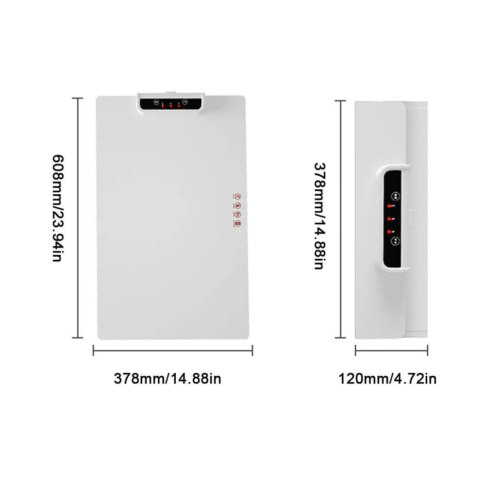 Food Electric Warming Tray Fast Heating Foldable Food Warmer Plate 60°C-100°C Adjustable Temperature Keeps Food Hot Warming Tray HIP
