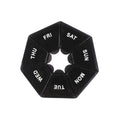 New H7-Days Weekly Portable Mini Pill Organizer Box, Portable Travel Pill Case for Medicine, Vitamins & Fish Oil Tablets HIP Black