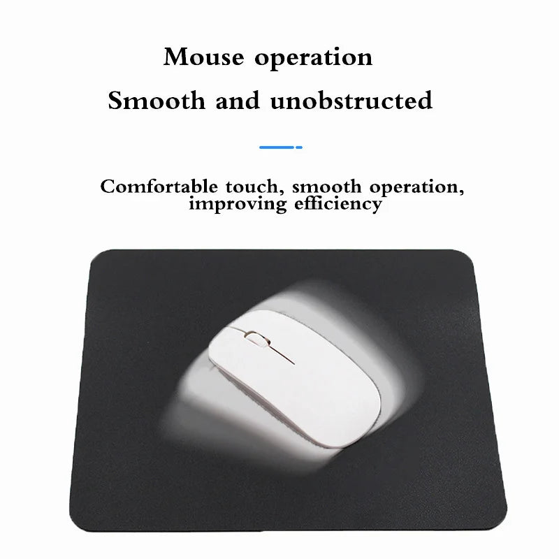 PU Leather Mouse Pad – Anti-Slip & Waterproof | Solid Color Mouse Pad HIP