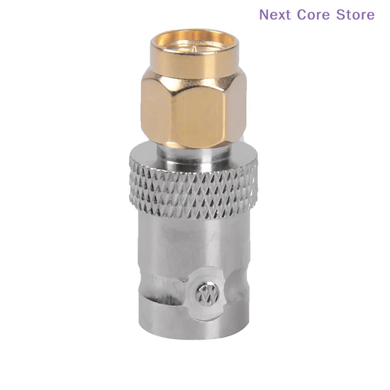 SMA Male to BNC Female RF Coax Adapter – Gold-Plated Brass RF Coax Adapter HIP