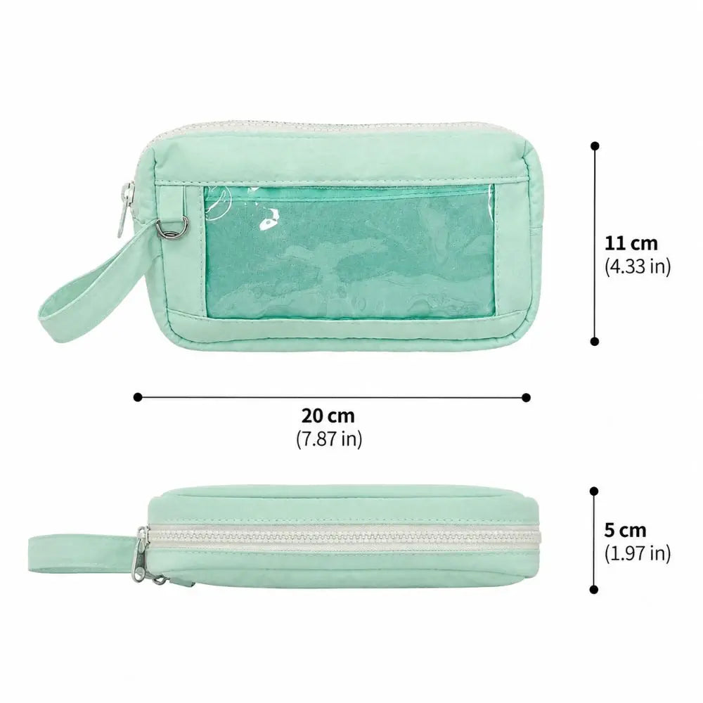 Large Capacity Pencil Case with Clear Window – Ita Style Pouch Pencil Case Pouch HIP