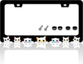 Cute Cat License Plate Frame – Cartoon Cat Head Car Tag Holder License Plate Frame HIP 1
