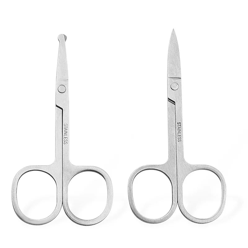 Stainless Steel Curved Tip Thin Blade Cuticle Scissors Nail Clippers Trimmer Dead Skin Remover Manicure Tools Eyebrow Toos HIP