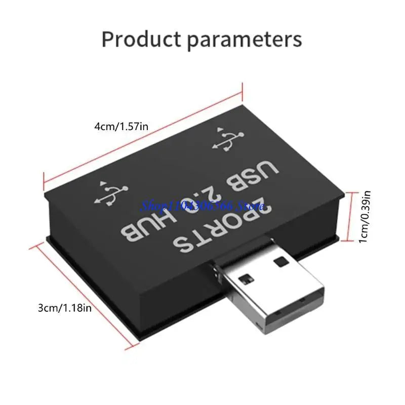 USB 2.0 Male to Dual Female Y Splitter Hub & Charging Adapter USB Splitter Hub HIP