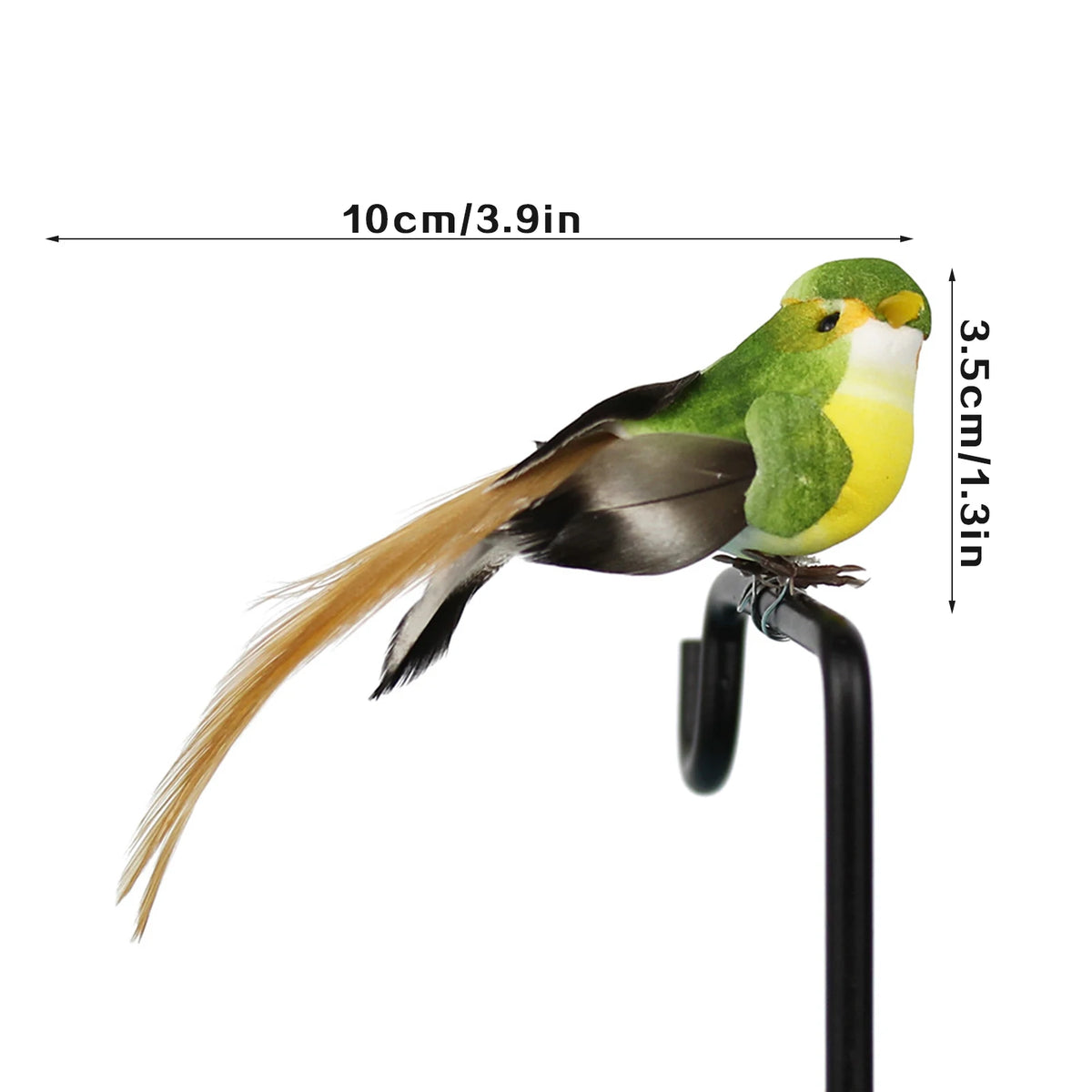Artificial Foam Bird Ornaments Decorative Feathered Birds for Xmas Tree Festival Decor 6 Colors Artificial Feathered Birds HIP