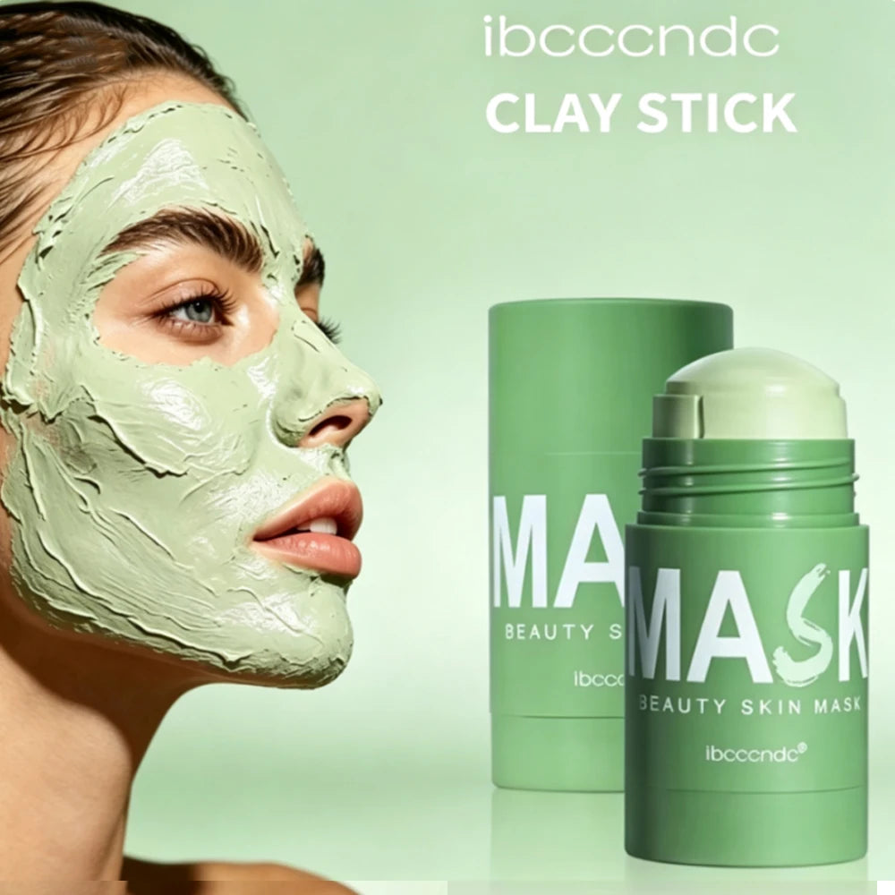 Face Clean Mask Green Tea Cleansing Stick 40g Mask Shrink Pores Deep Blackhead Remover Facial Cleansing Moisturizing Skincare HIP