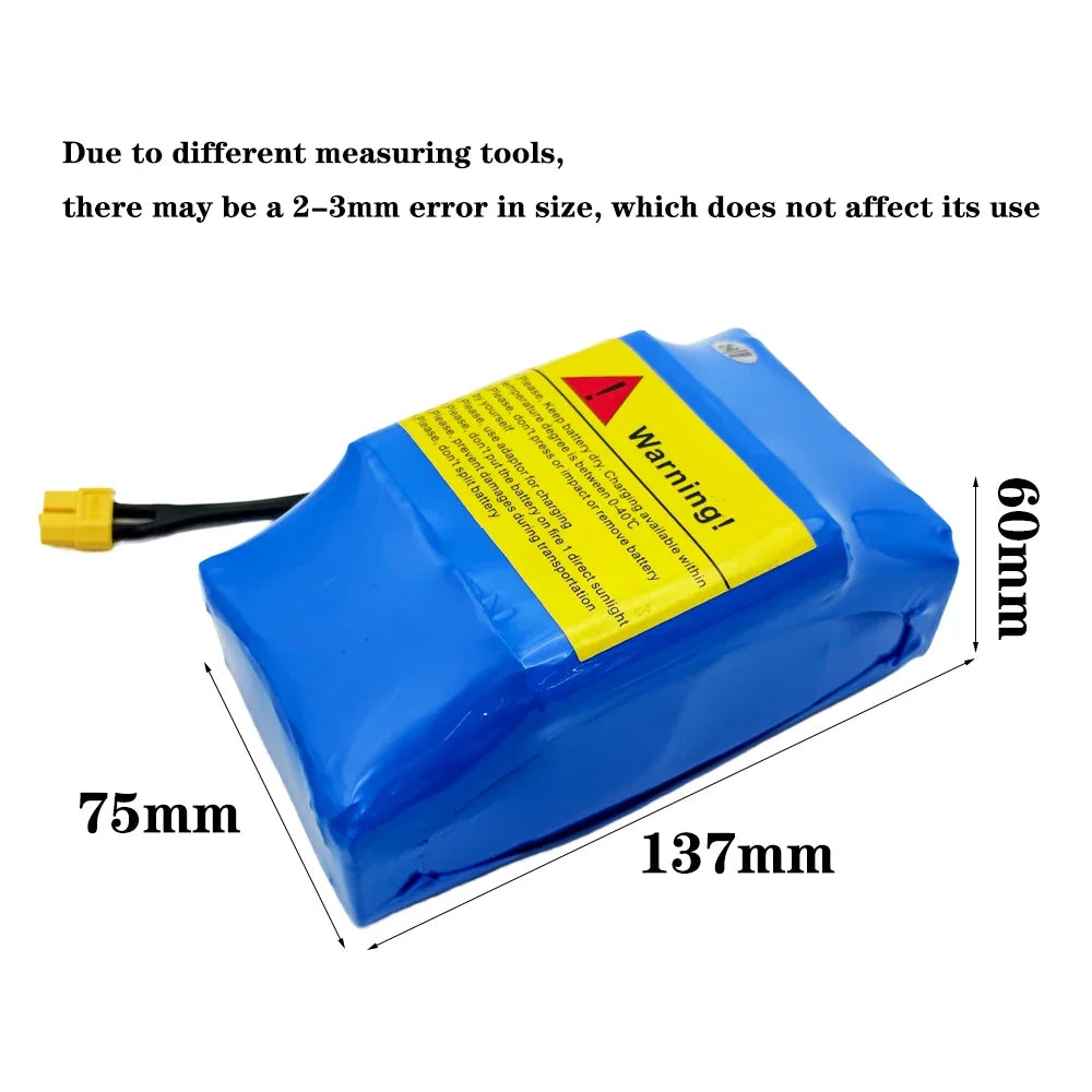 36V 9800mAh Li-Ion Battery Pack for Hoverboard & Scooter Li-Ion Battery Pack HIP