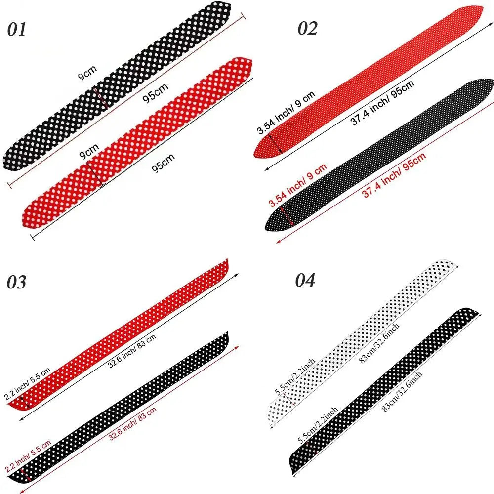 2-Pack Polka Dot Bow Bandana Headbands – Wide Hair Band Bow Headband Set HIP