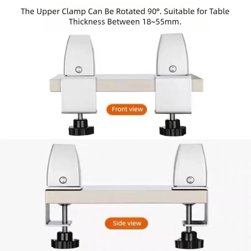 Aluminum Alloy Desk Baffle Clip & Glass Partition Clamp Desk Partition Clamp HIP