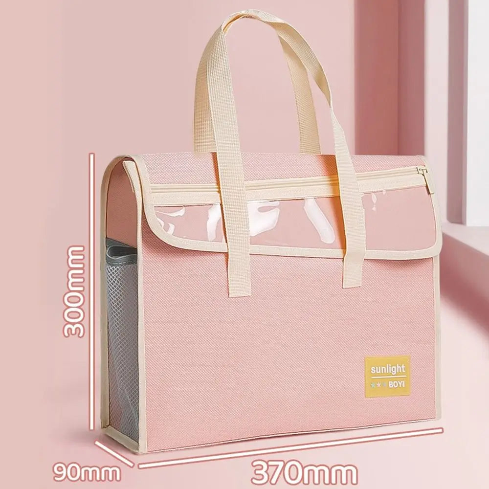 A4 Canvas File Bag – Large Capacity Multilayer Tutoring Bag Canvas File Bag HIP