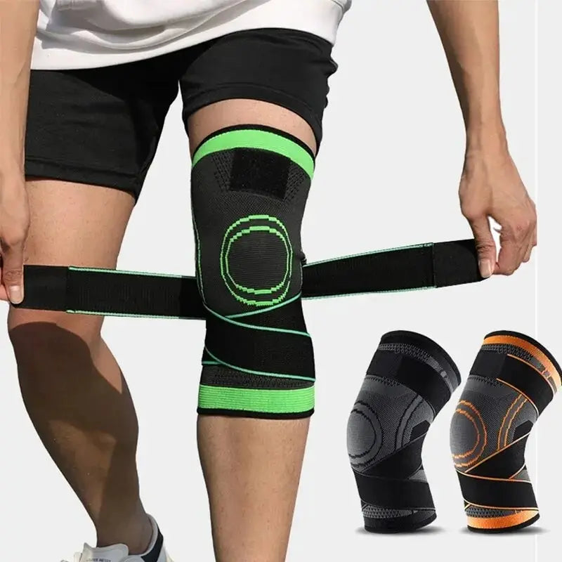 Adjustable Nylon Sports Knee Brace – Patella Stabilizer Knee Brace Support HIP