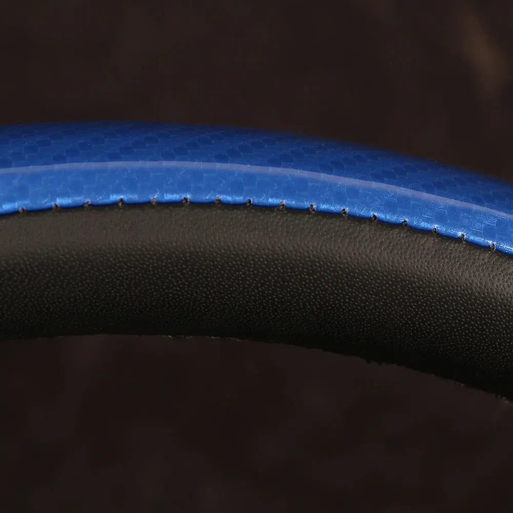 Carbon Fiber Leather Steering Wheel Cover – 38cm Universal Steering Wheel Cover HIP