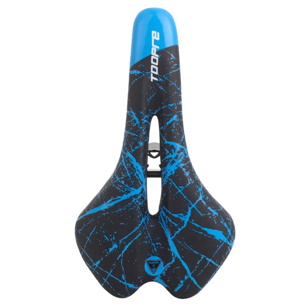 Gel-Filled PU Leather Bike Saddle – MTB & Road Cycling Seat Bicycle Saddle HIP Blue