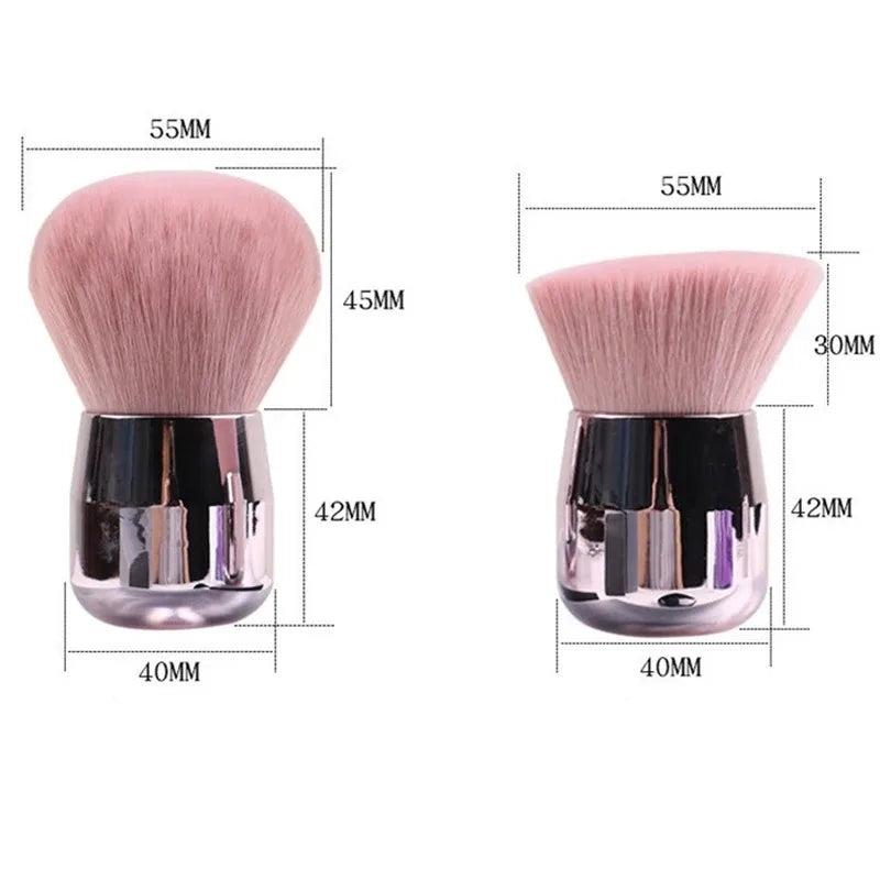 Mini Fluffy Blush & Loose Powder Brush Set – Travel Size Blush Powder Brush HIP