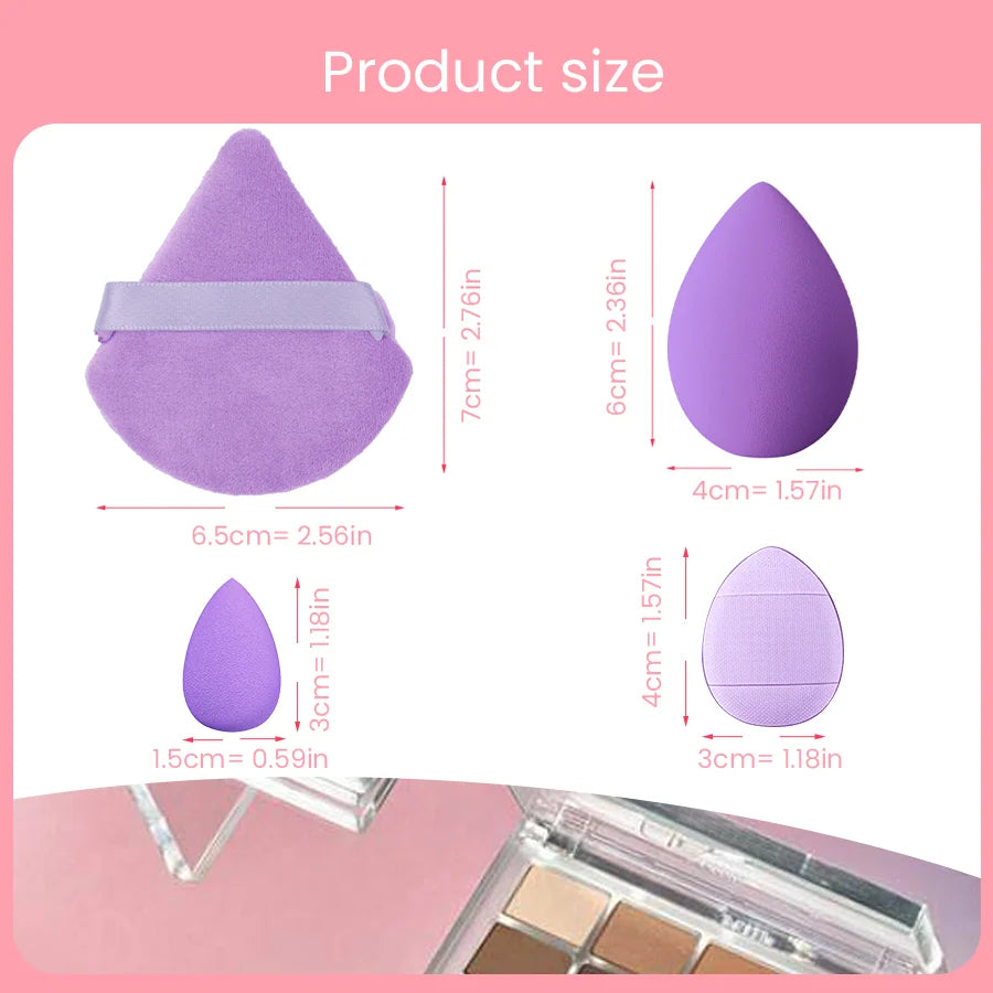 12-Piece Giant Soft Makeup Sponge Egg Set – Powder Puffs Makeup Sponge Set HIP