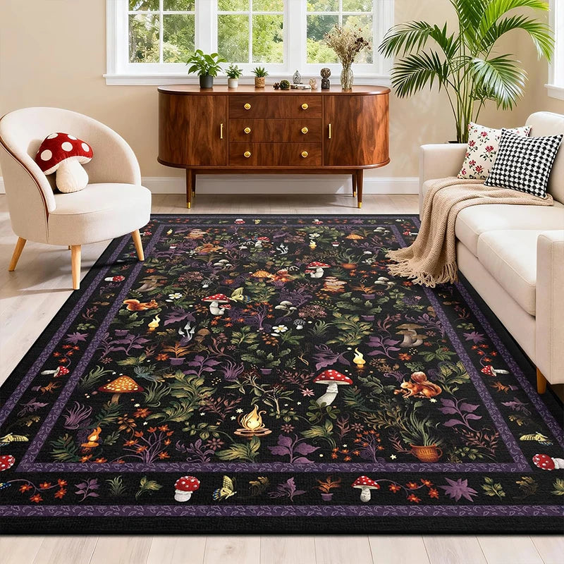 Large Fox Animal Print Rug – Soft, Non-Slip & Washable Area Rug HIP