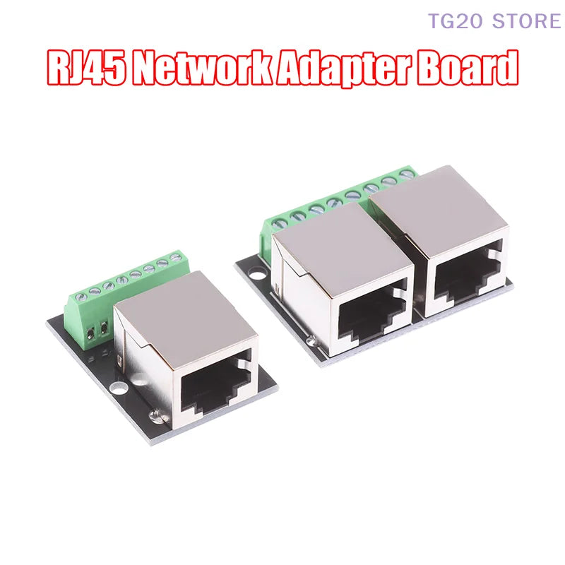 RJ45 Female Adapter Board – Single & Double 3.5mm Terminal Network Adapter Board HIP