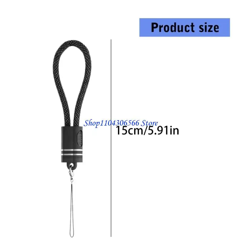 Keychain USB-C Cable 60W Fast Charging – Compact 15cm USB-C Charging Cable HIP