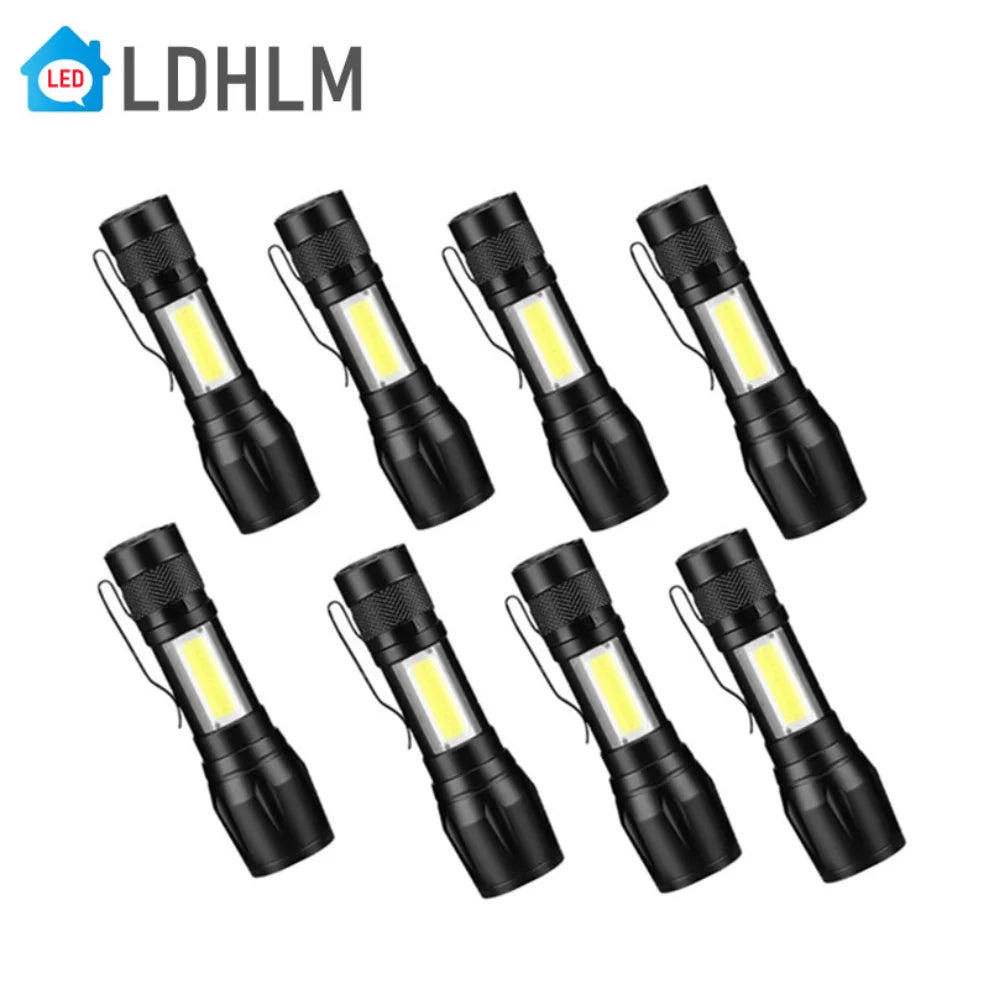 LDHLM USB Rechargeable LED Flashlight – Zoomable, Waterproof LED Rechargeable Flashlight HIP