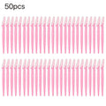 Eyebrow Trimmer Face Razor Set – Portable Precision Shaper Eyebrow Trimmer Razor HIP C514-pink 50pcs