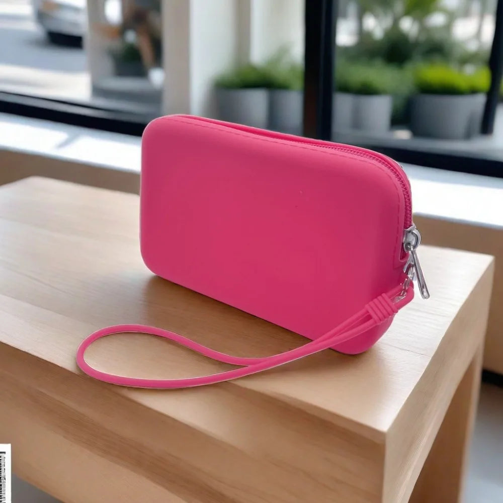 Rectangle Silicone Cosmetic Bag & Coin Purse for Women Silicone Cosmetic Bag HIP