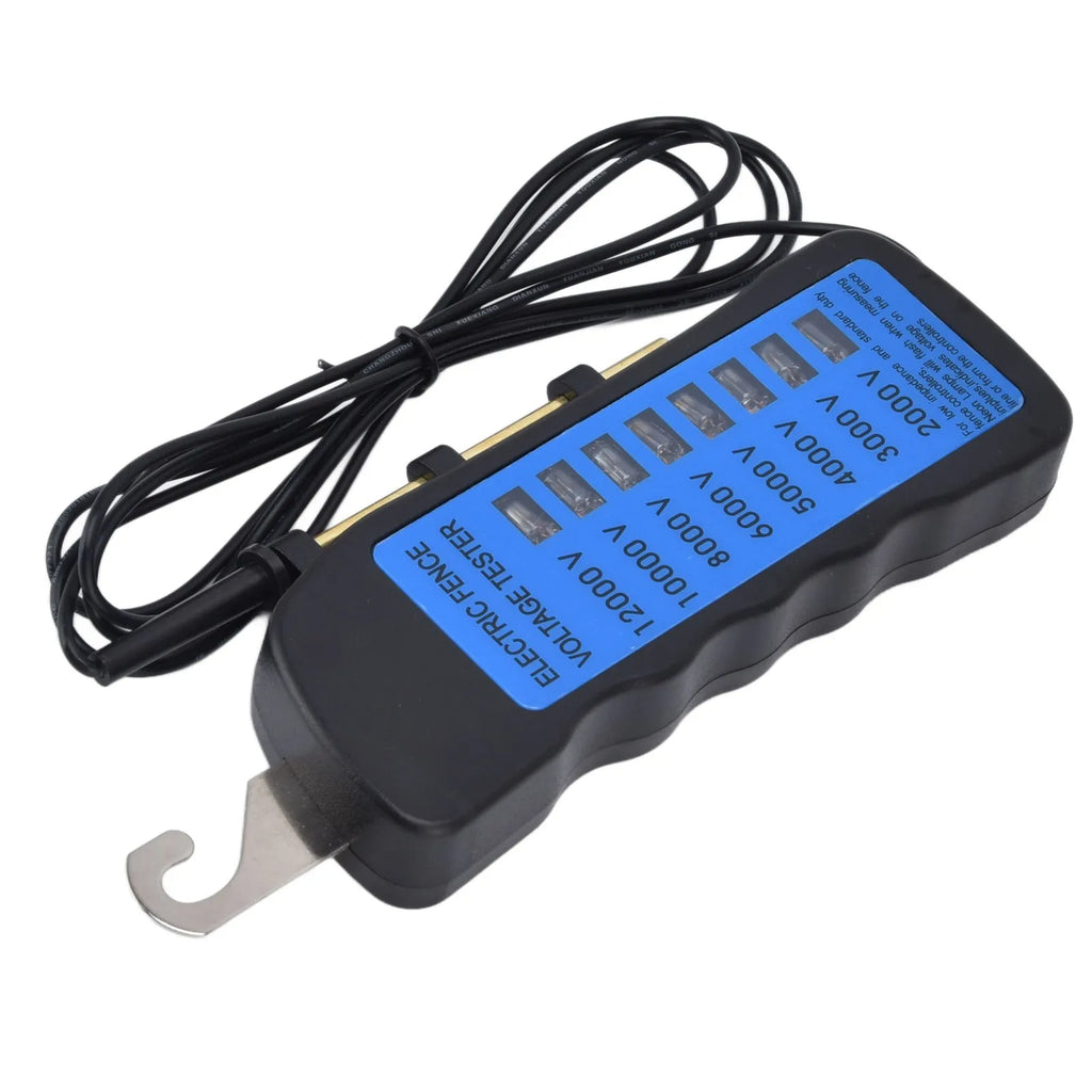 12KV Neon Fence Voltage Tester 2000 to 12000V 8 Neon Indicator Lights Waterproof Fence Tester for Farms HIP