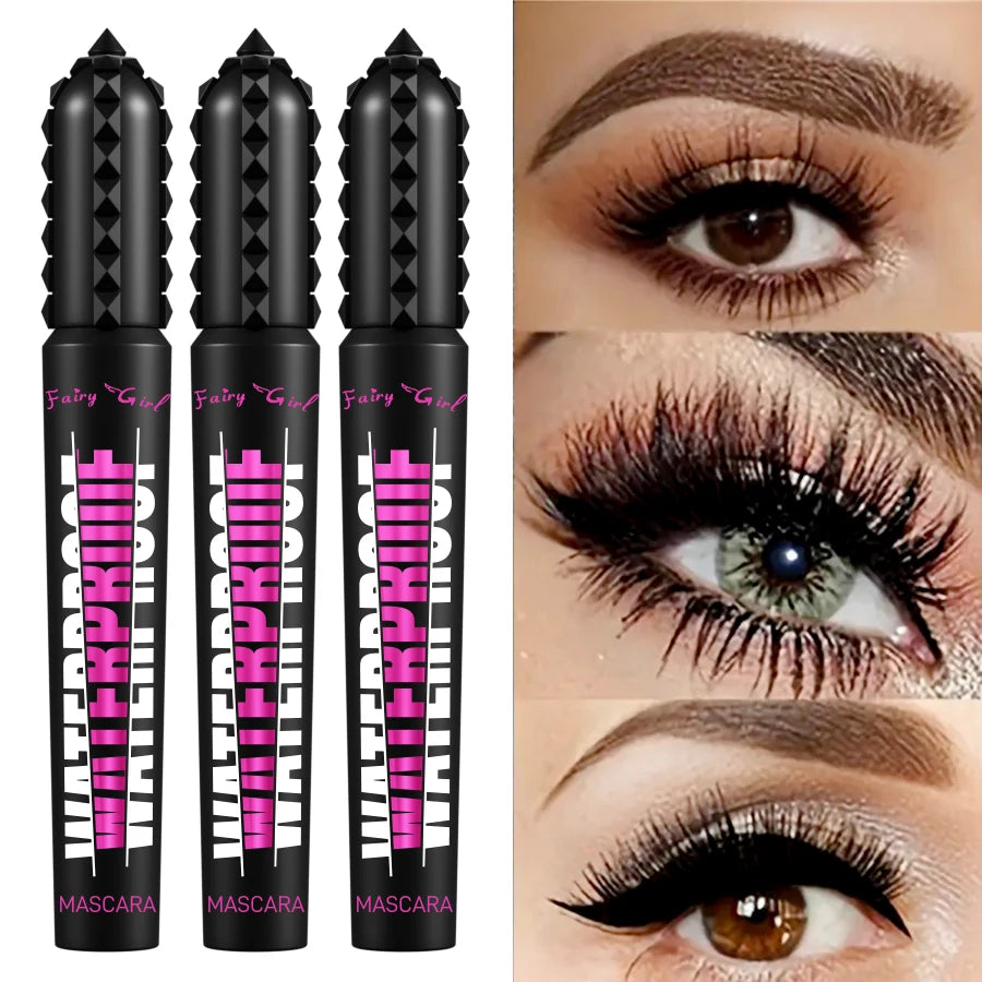 FAIRY GIRL 4D Waterproof Black Mascara – Lengthening & Curling Waterproof Mascara HIP FG1010-3pcs