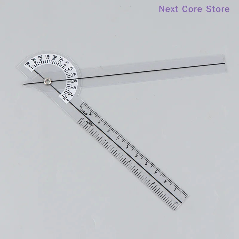 PVC Finger Goniometer 180° Angle Ruler – cm & Inch Protractor Angle Measuring Ruler HIP