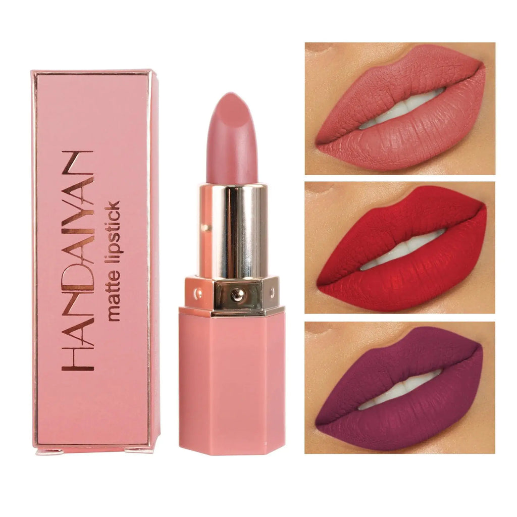 HANDAIYAN Matte Lipstick – 6 Shades, Long-Lasting & Moisturizing Matte Lipstick HIP