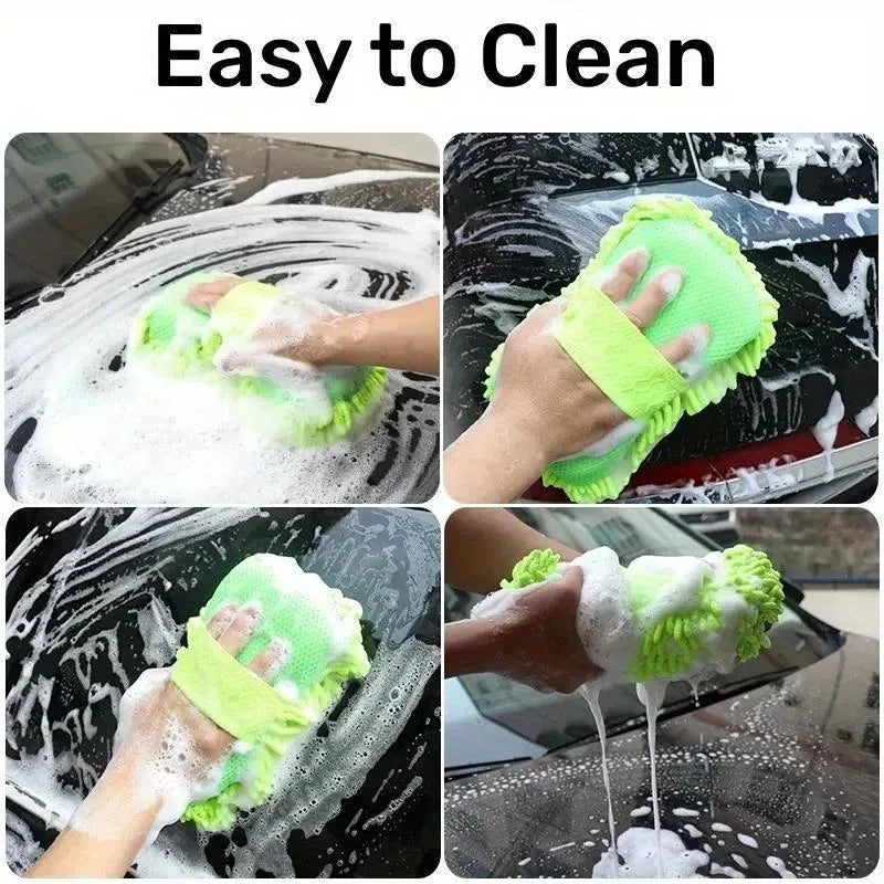 Microfiber Chenille Car Wash Sponge & Glove Kit Car Wash Kit HIP