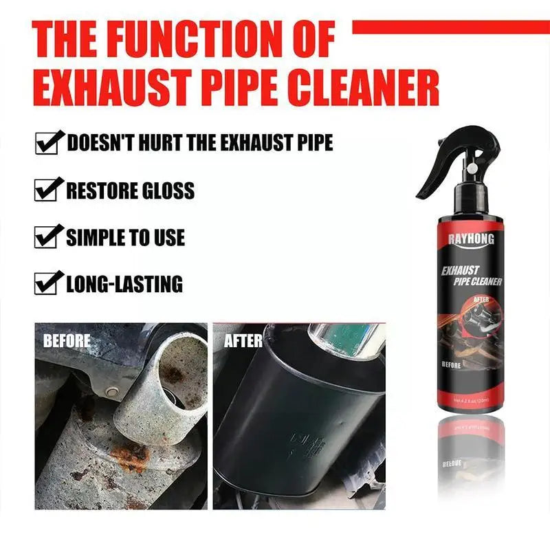 120ml Car Exhaust Pipe Cleaner Kit Multi-Purpose Metal Pipe Derusting Spray Rust Remover Car Motorcycle Maintenance HIP